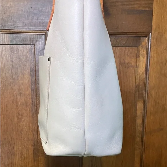 Portland Leather (Bone) Tote with Brown Straps Limited Edition - Picture 10 of 17